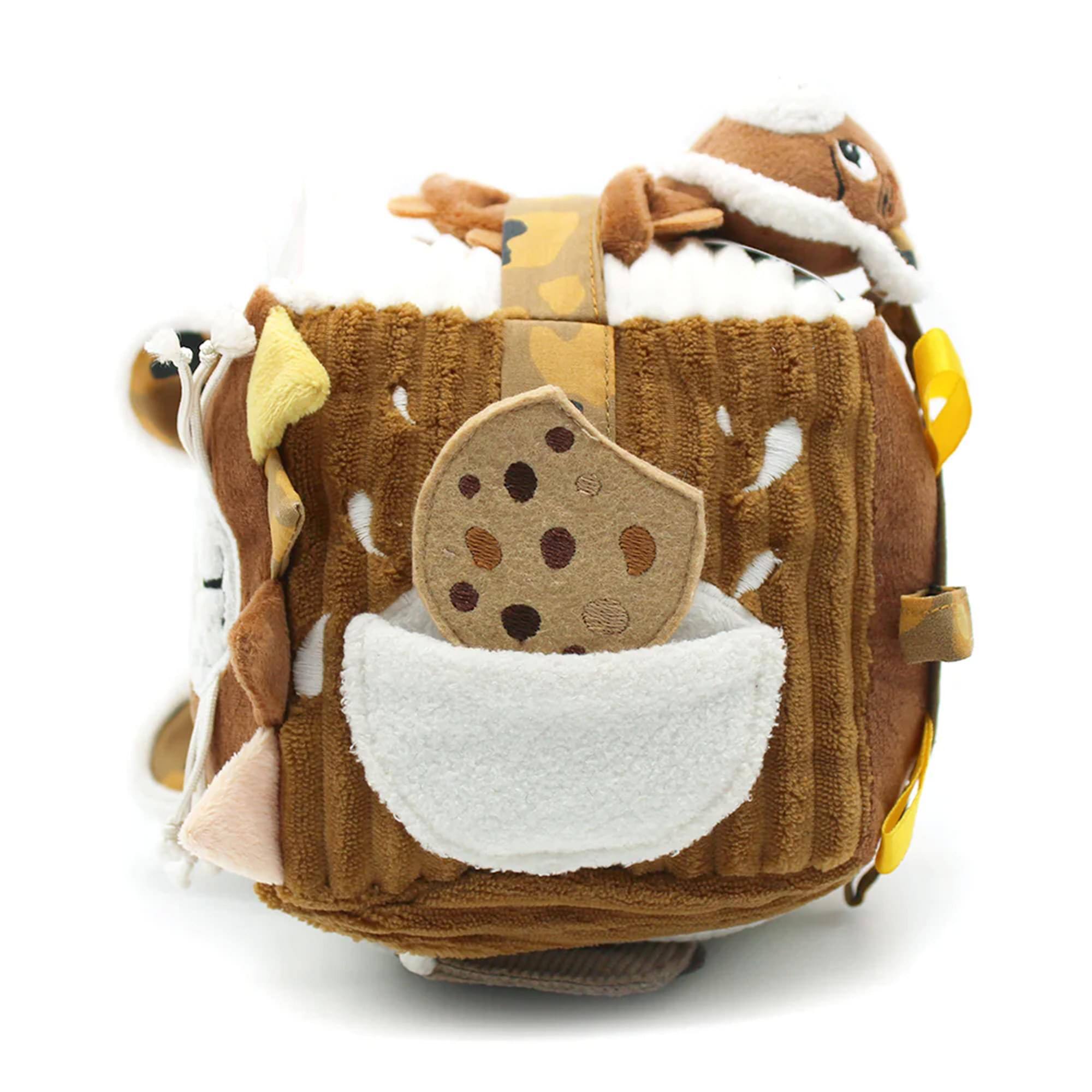 Alt View 1. TriAction Toys - Les Deglingos Baby Activity Cube | Speculos the Tiger.