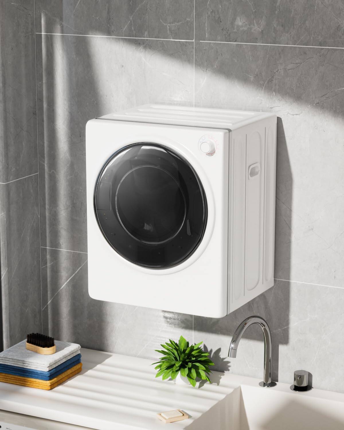 Alt View 1. Circus Cirle - 2.6 Cu. Ft Compact Dryer - White.