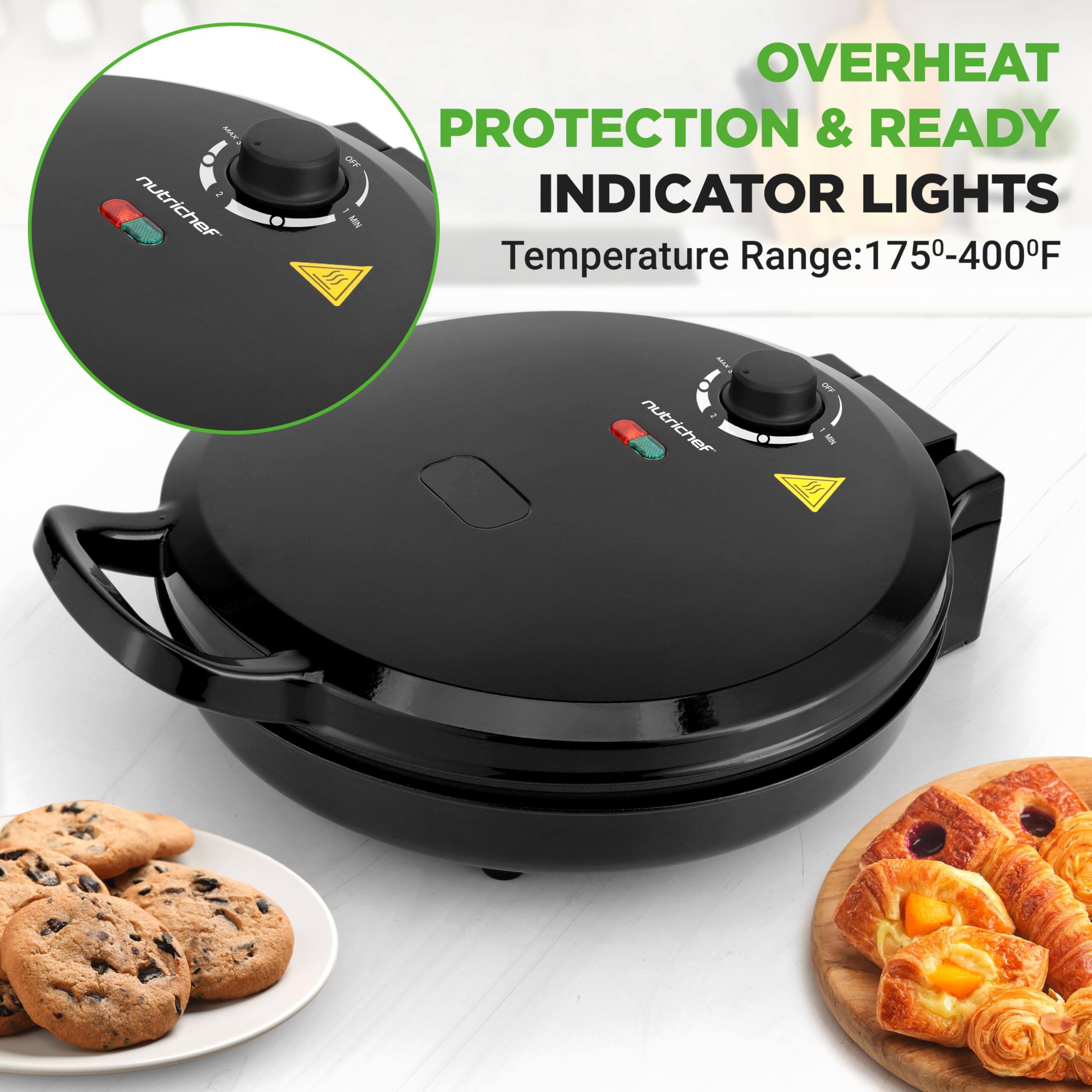 SEAR 2 nutrichef OVERHEAT PROTECTION & READY OFF - INDICATOR LIGHTS  
Temperature Range: 175-400°F  
nutrichef