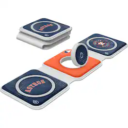 Keyscaper - Houston Astros 3-in-1 Foldable Charger - White