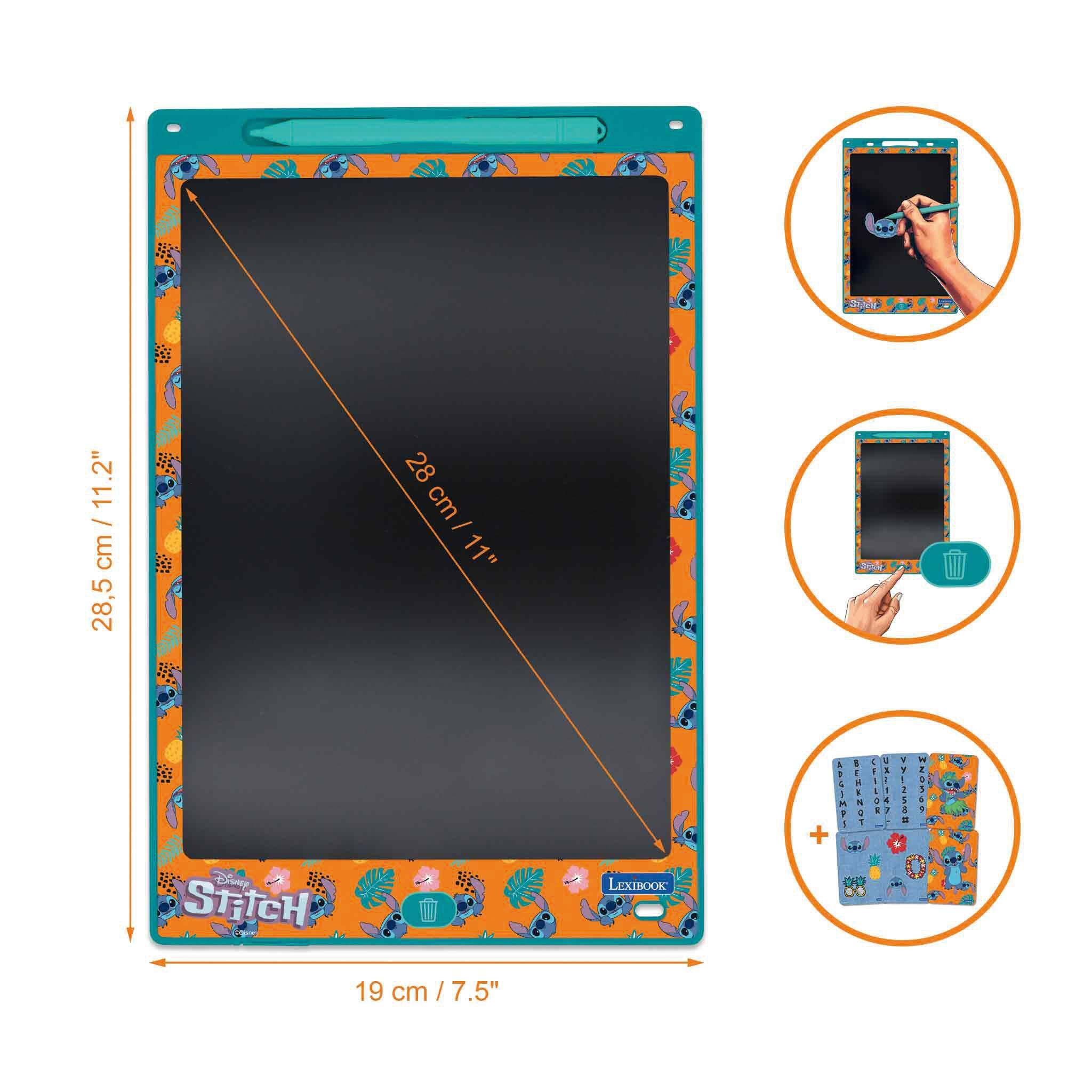 2" ,5 cm / 11.2" / 11 cm 28,5

Disney StitcH

28 cm I 11"

LEXIBOOK

+ ADGUMPS BEHKNOT

CFIESOR BOOKS

VY!258II

SPEORM

19 cm/7.5"