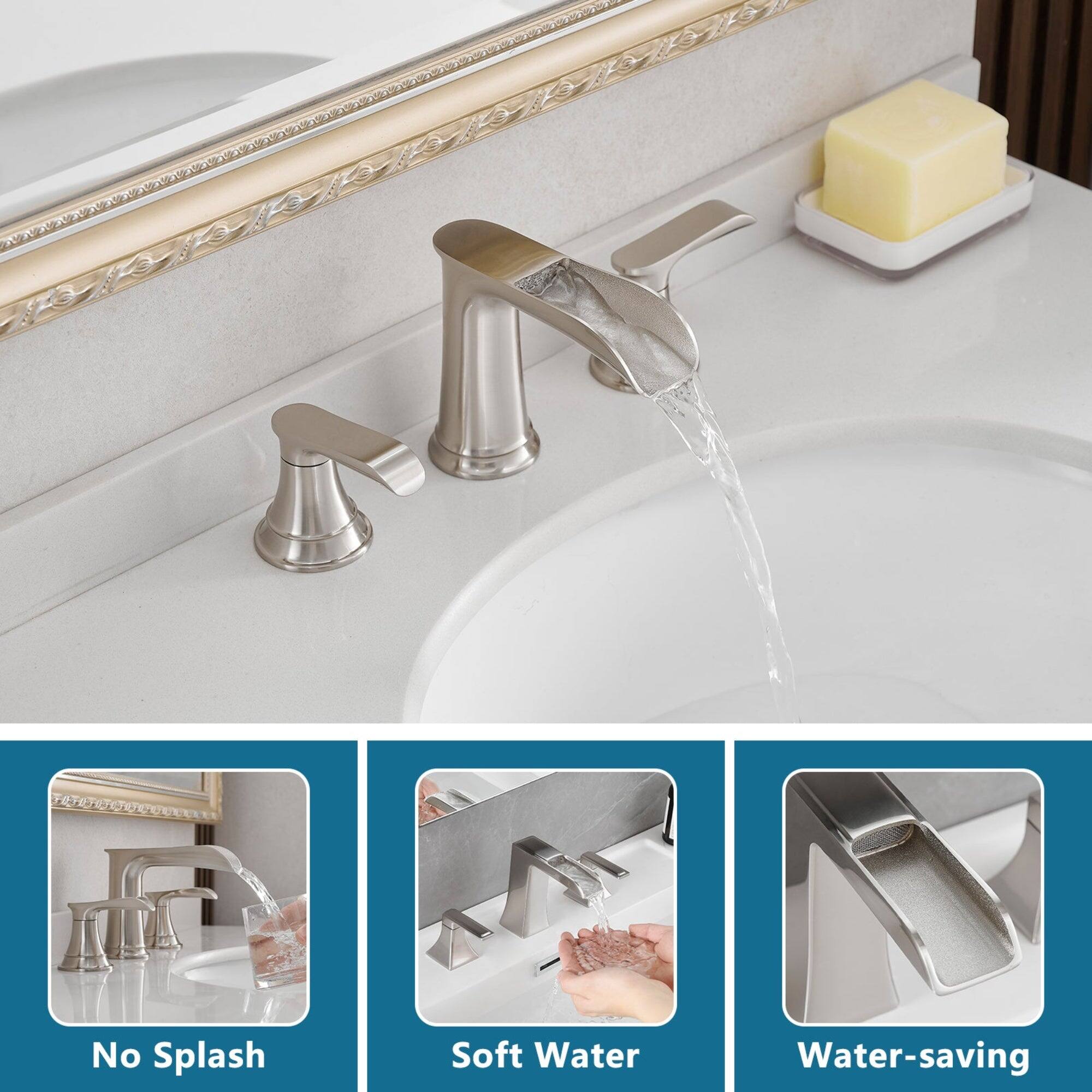 No Splash  
Soft Water  
Water-saving