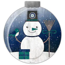Fan Creations - Seattle Mariners 12'' Snow Globe Wall Art - Multicolor
