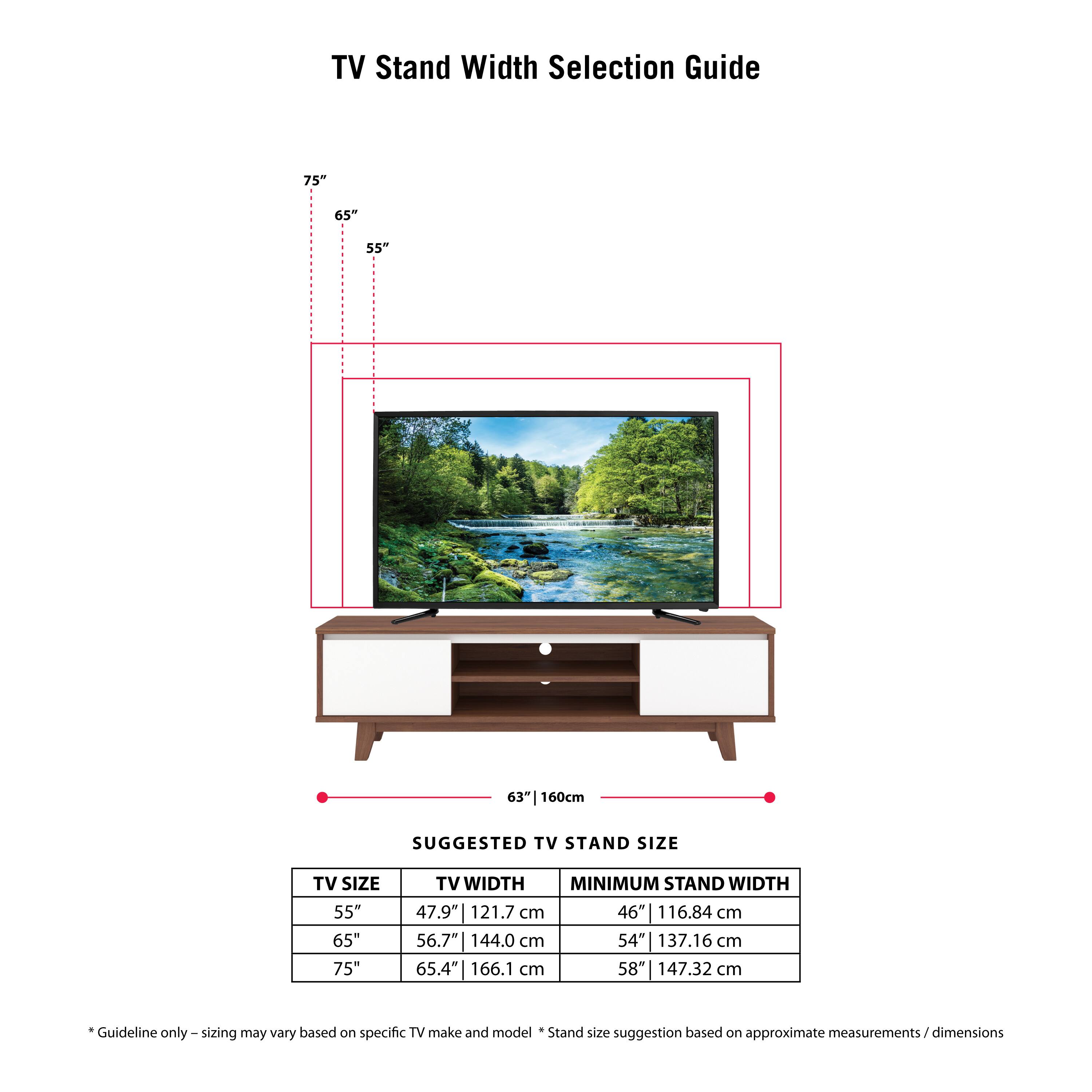Alt View 32. CorLiving - Fort Worth TV Stand with Cabinets for Most TVs up to 68" - Dark Brown.