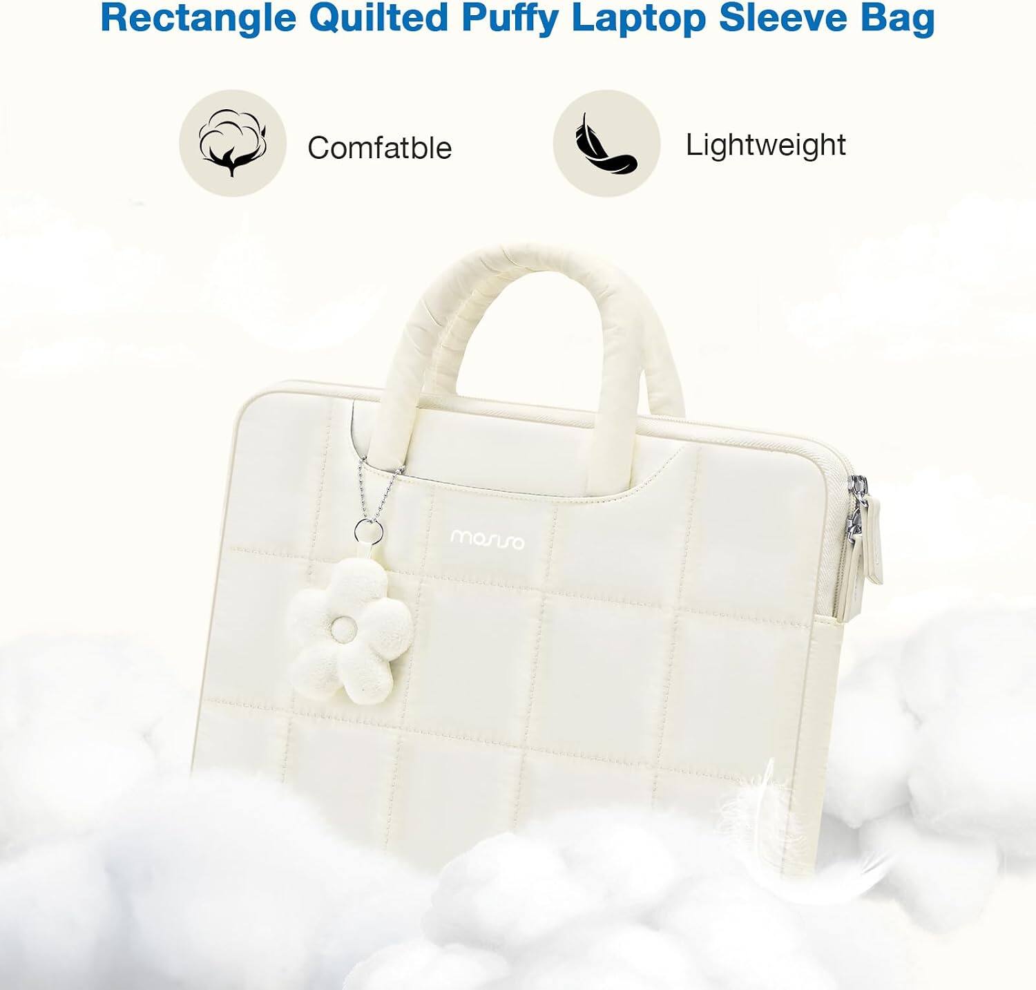 Rectangle Quilted Puffy Laptop Sleeve Bag

- Comfatble
- Lightweight