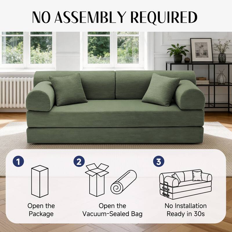 NO ASSEMBLY REQUIRED

1. Open the Package
2. Open the Vacuum-Sealed Bag
3. No Installation Ready in 30s