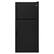 Front. Whirlpool - Whirlpool - 18.2 Cu. Ft. Wide Top-Freezer Refrigerator - Black - Black.