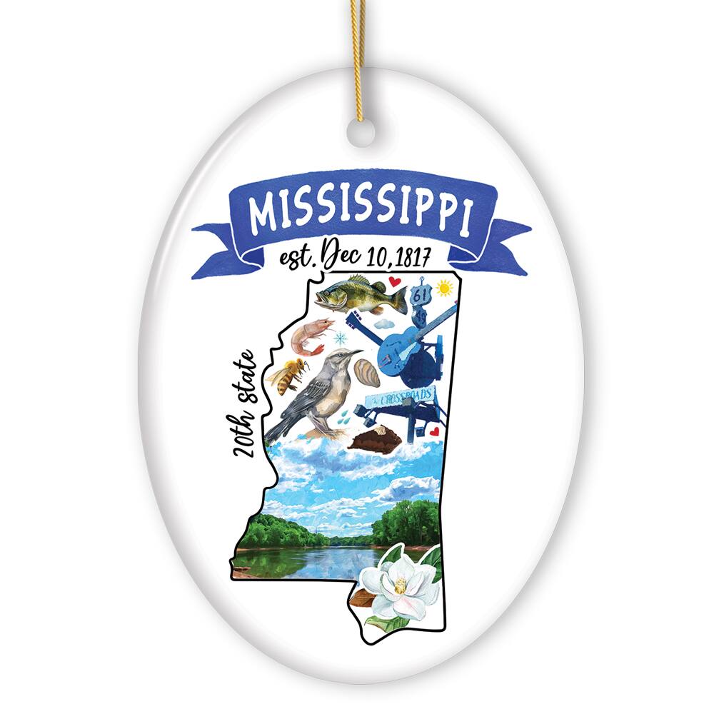 MISSISSIPPI  
est. Dec 10, 1817  
20th state  

61  
CROSSROADS