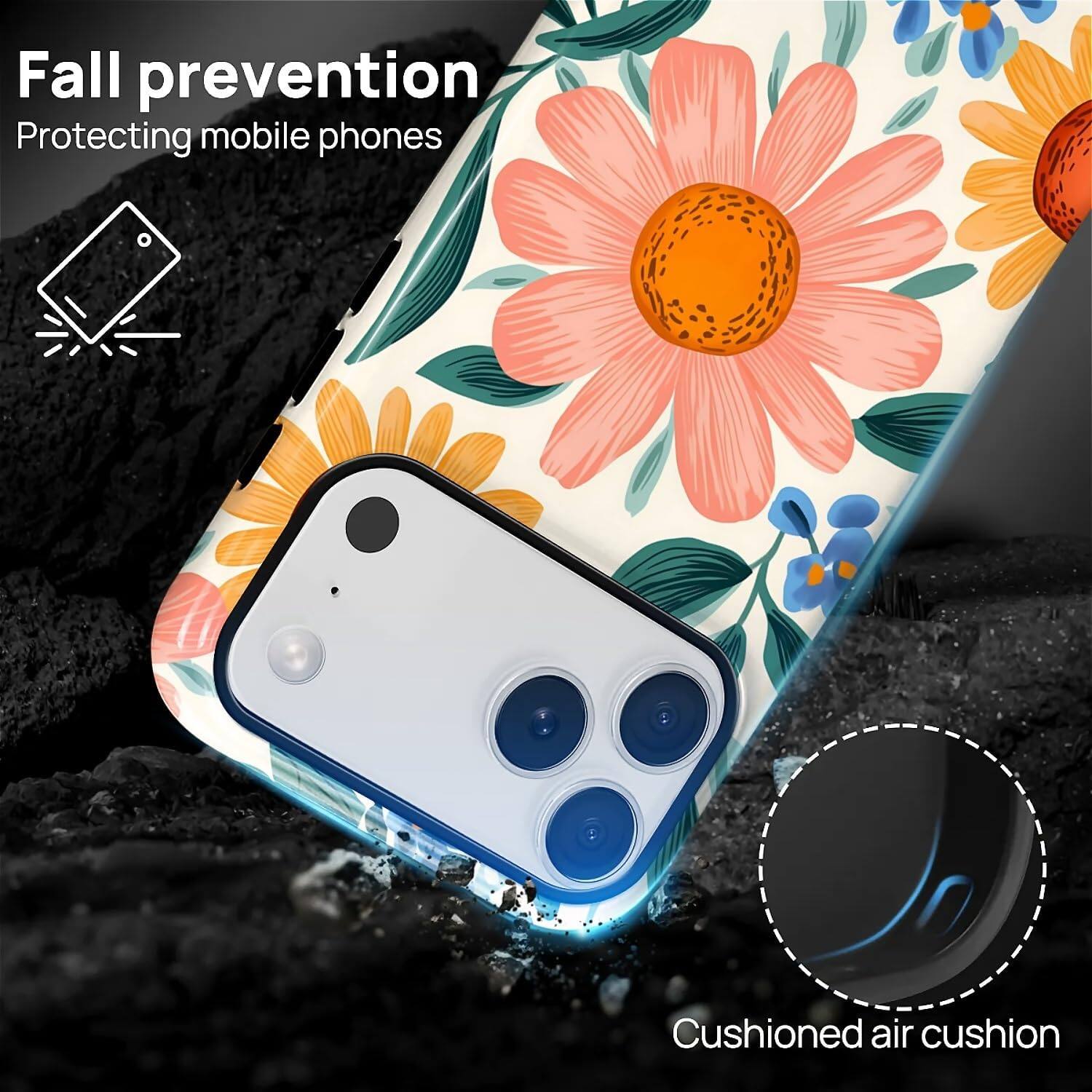 Fall prevention  
Protecting mobile phones  

Cushioned air cushion