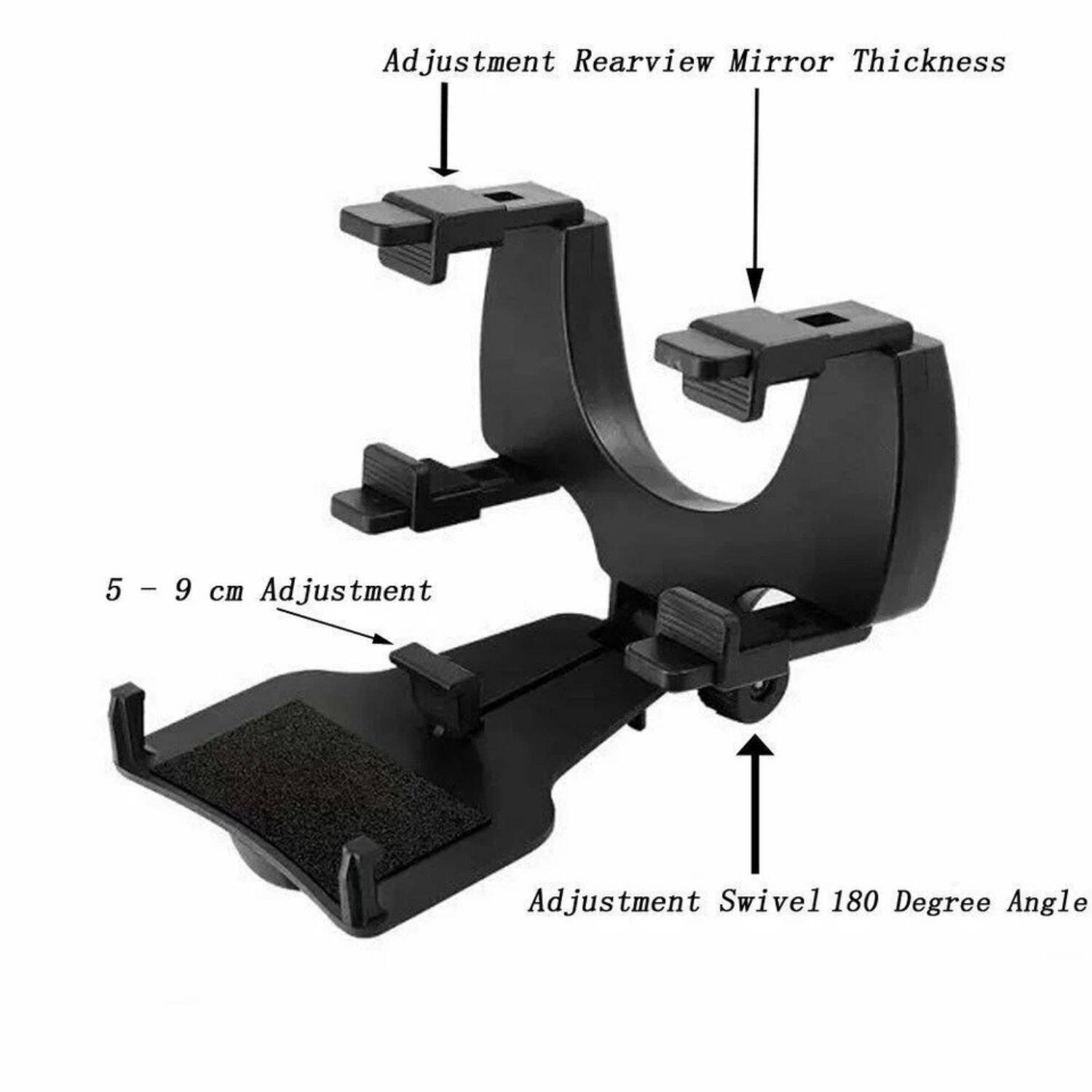 Adjustment Rearview Mirror Thickness  
5 - 9 cm Adjustment  
Adjustment Swivel 180 Degree Angle