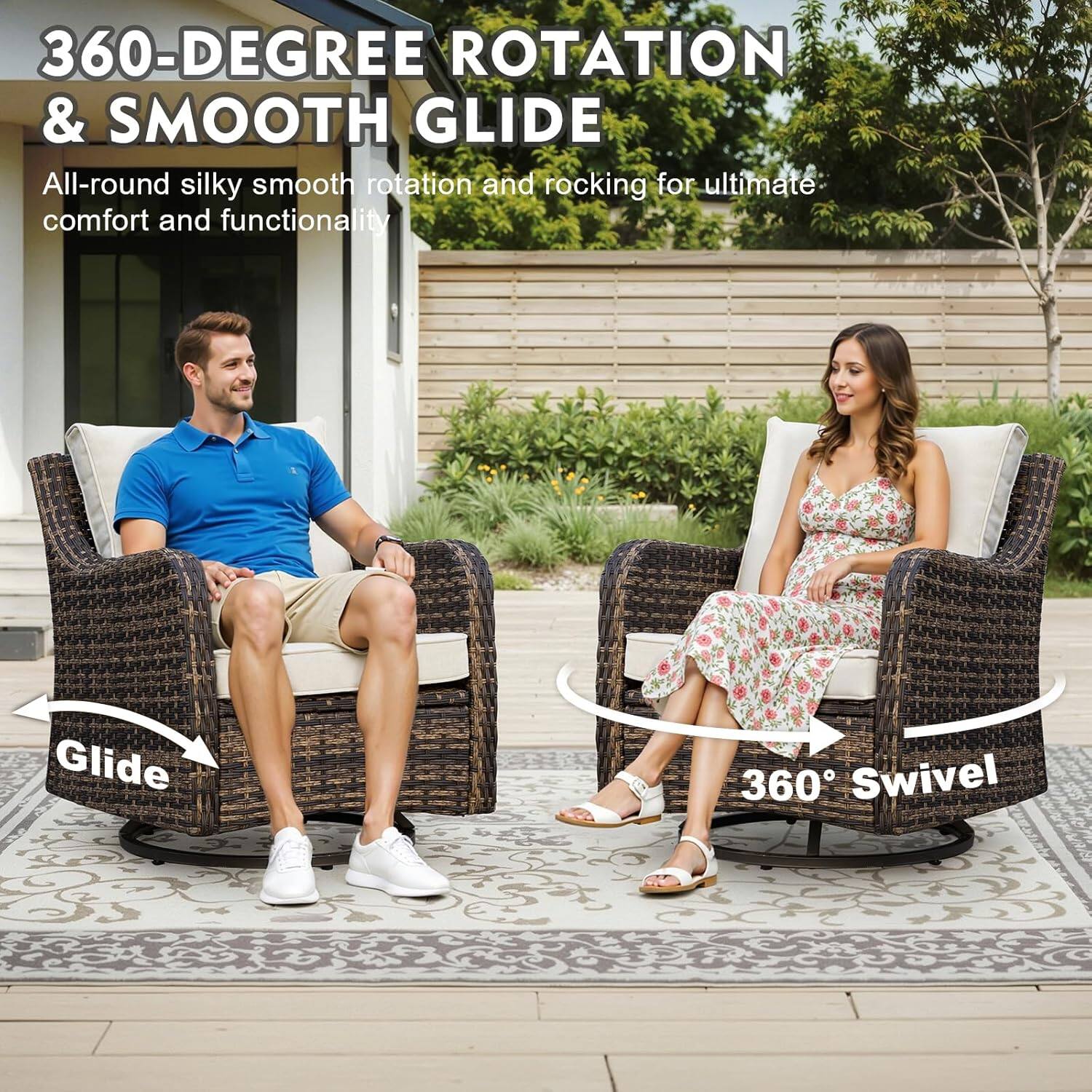 360-DEGREE ROTATION & SMOOTH GLIDE

All-round silky smooth rotation and rocking for ultimate comfort and functionality

Glide

360° Swivel