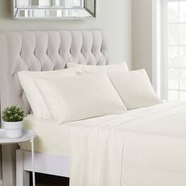 Sweet Home Collection - Deluxe Microfiber Sheet Set with Bonus Pillowcases, Ultra Soft 1500 Series, Full - Ivory