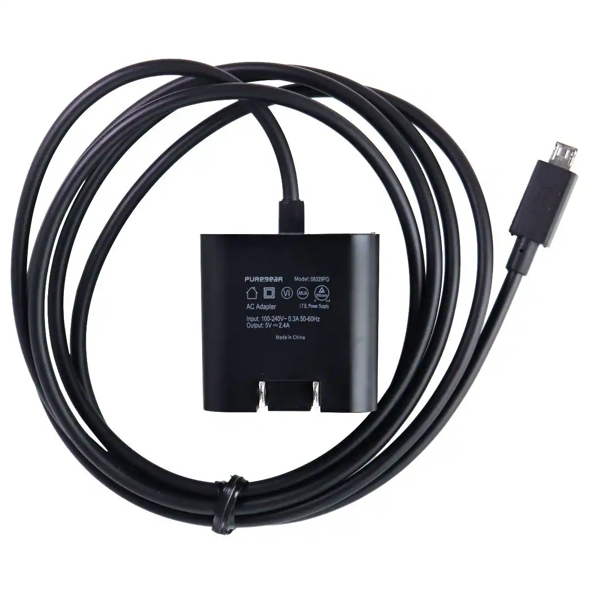 PURESEAR Model 08329PG
VI
ARJA
AC Adapter / Power Supply
Input: 100-240V~0.3A 50-60Hz
Output: 5V=2.4A
Made in China