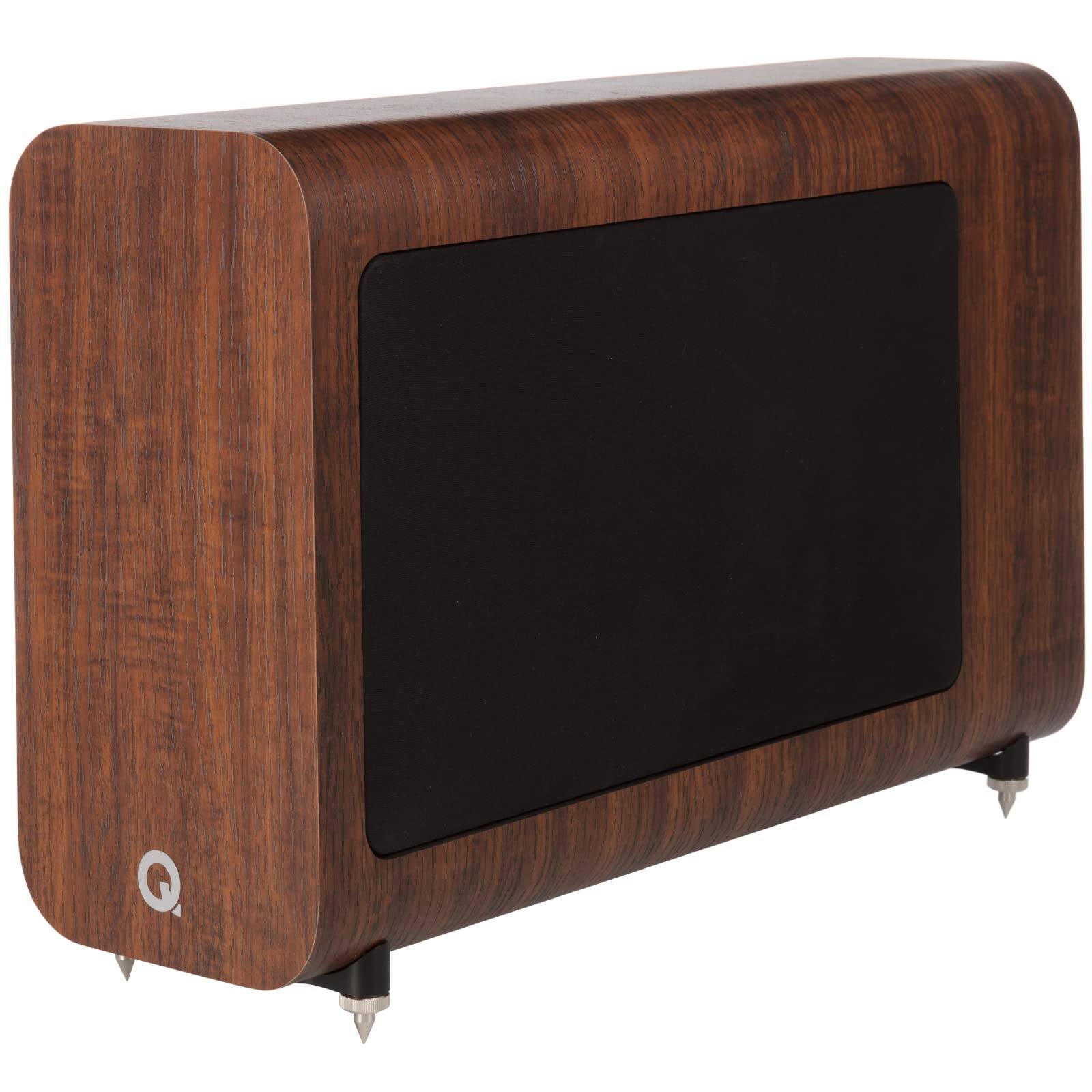 Left. Q Acoustics - Q Acoustics 3060s Active Subwoofer - English Walnut.