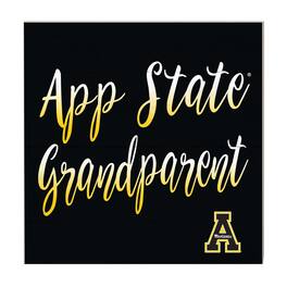 Jardine - Appalachian State Mountaineers 10'' x 10'' Grandparent Plaque - Black