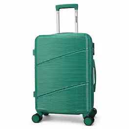 World Traveler - 20-Inch Hardside Expandable Carry-On Spinner Luggage – Includes Bonus Travel Bag – - Green