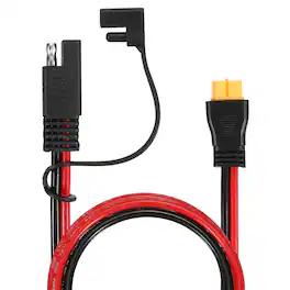 Unique Bargains - SAE to XT60 Connector Extension Cable, 5ft 300V SAE to XT60 Female 12AWG w/Waterproof Caps for Cars/Solar/Charging - Black/Red