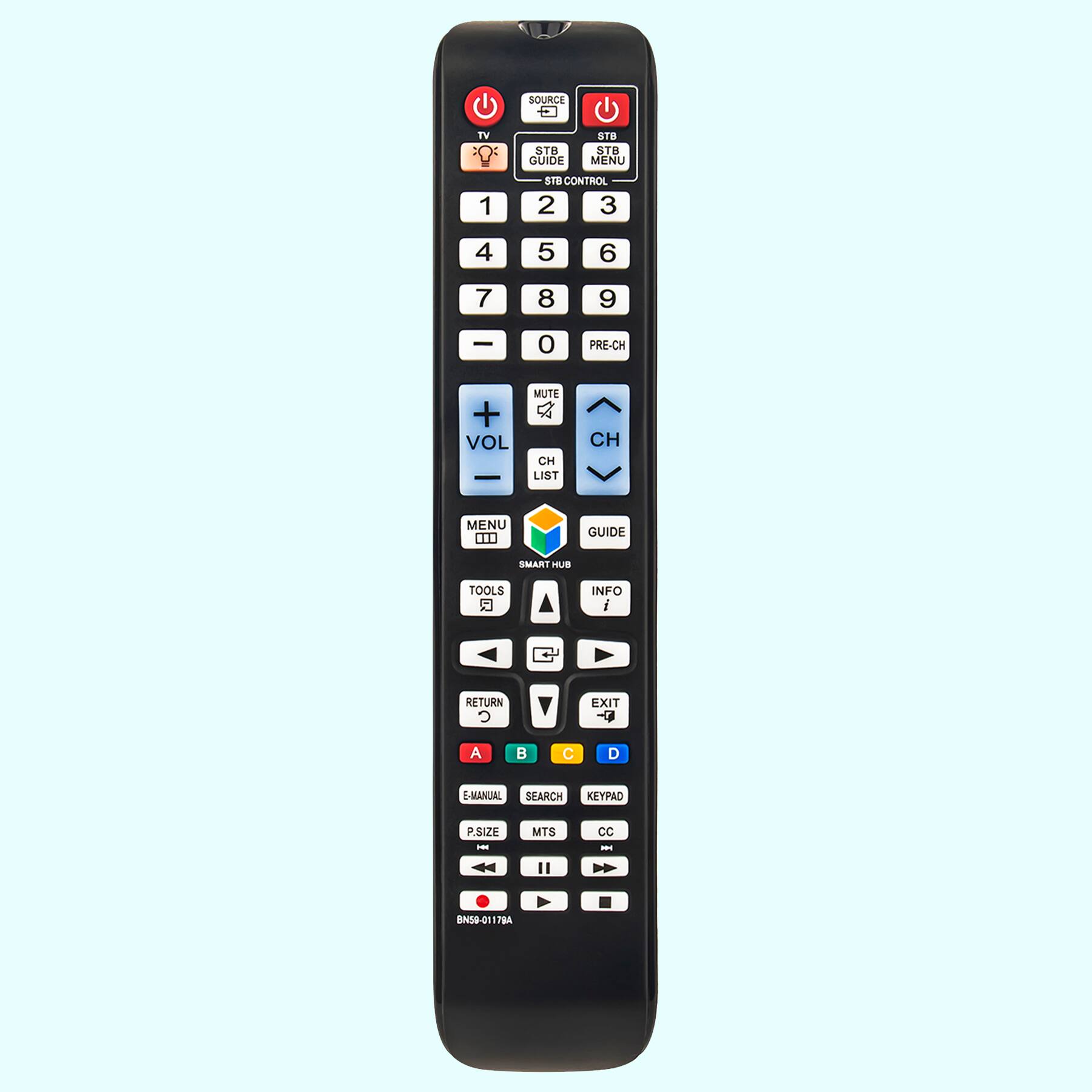 ALLIMITY - BN59-01179A Replaced Remote fit for Samsung TV UN48H6350 UN50H6300 UN50H6350 UN55H6300 UN60H6300 UN40H6350 UN65H6300 - Black