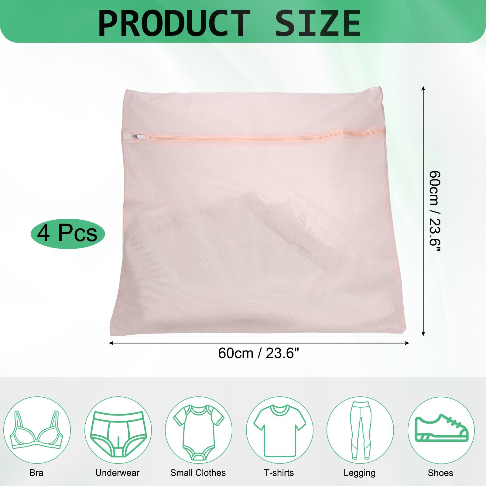 PRODUCT SIZE

4 Pcs

60cm / 23.6"

Bra
Underwear
Small Clothes
T-shirts
Legging
Shoes