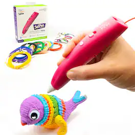 myFirst - 3dPen Make - Starter Kit 3D Pen for Kids, Wireless 3D Pen with 6 PLA Filament Colors Age 5-15 Years