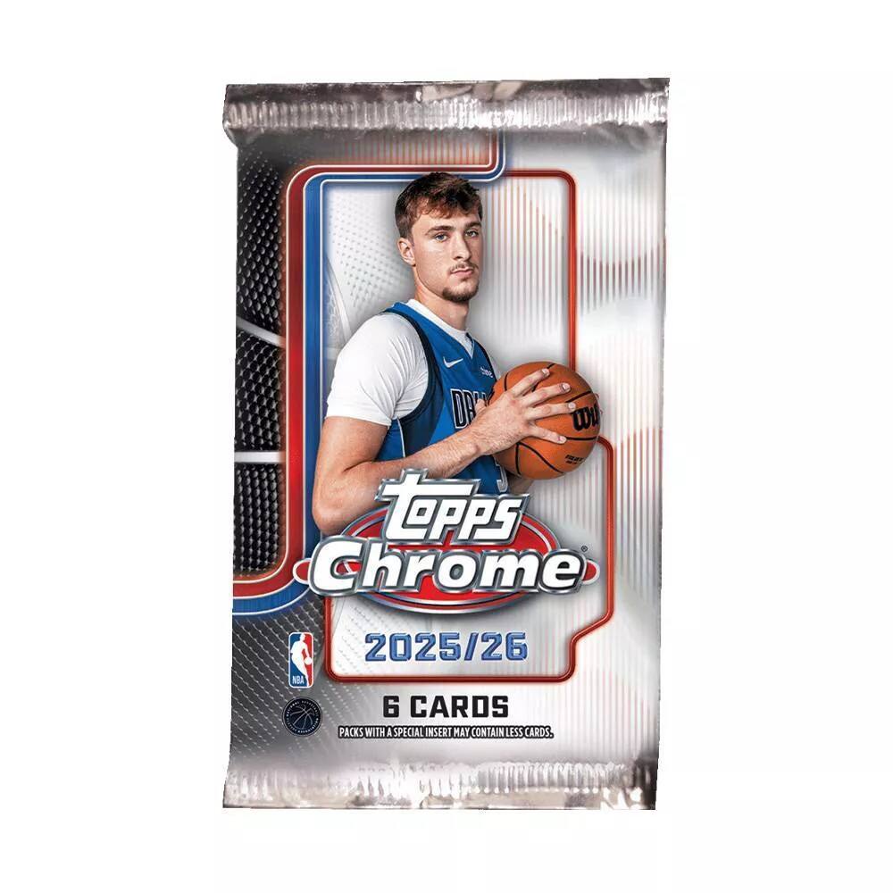 Topps Chrome 2025/26 NBA 6 CARDS PACKS WITH A SPECIAL INSERT MAY CONTAIN LESS CARDS