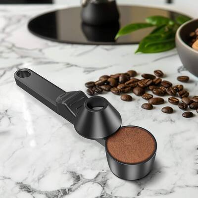 EZ-Scoop Coffee Scoop & Funnel For Reusable K-Cups – 2 Tablespoon Capacity, Mess-Free Refilling For Coffee Pods