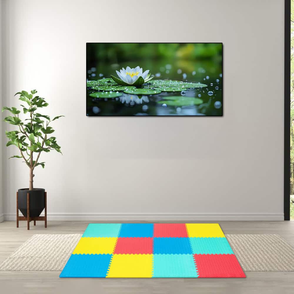 Hivvago - Interlocking EVA Foam Floor Tiles with Non-Slip Exercise Surface - Multicolor