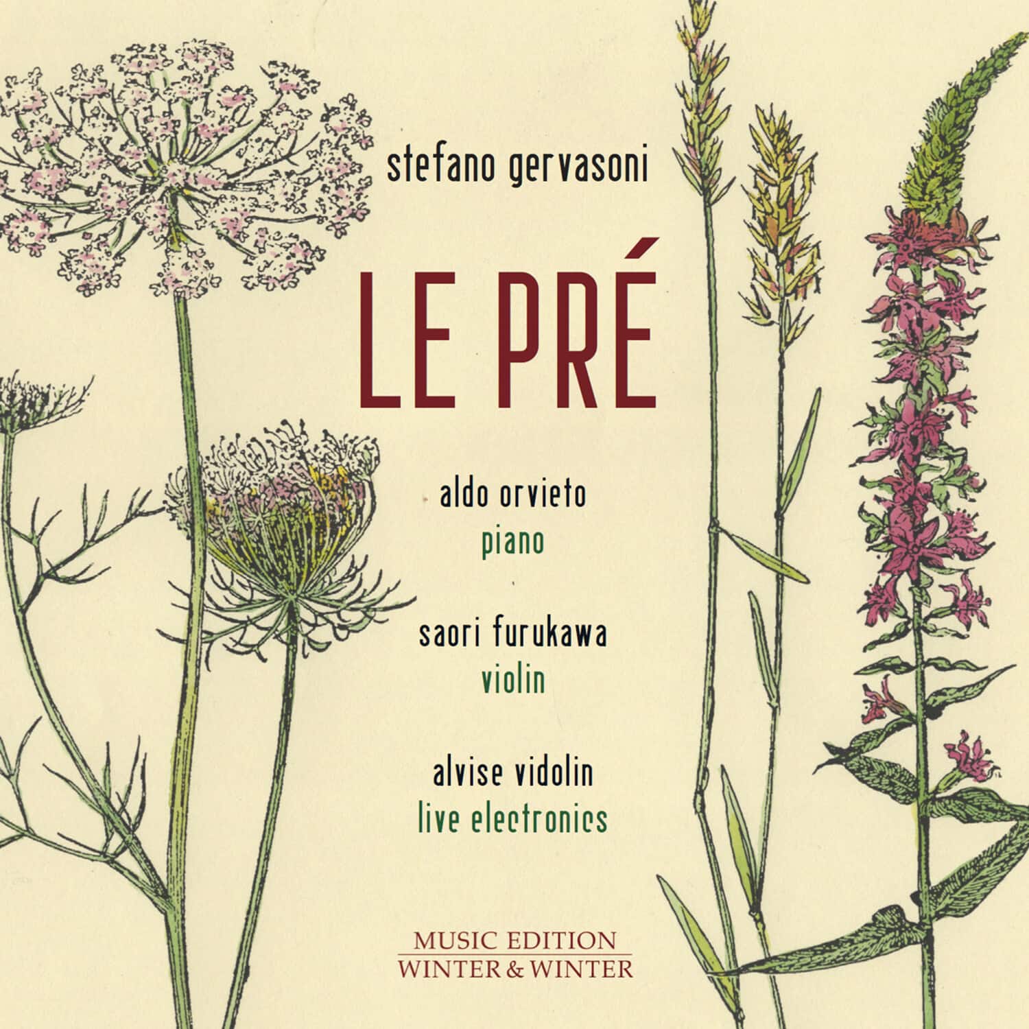 Stefano Gervasoni - Le Pre  - COMPACT DISCS