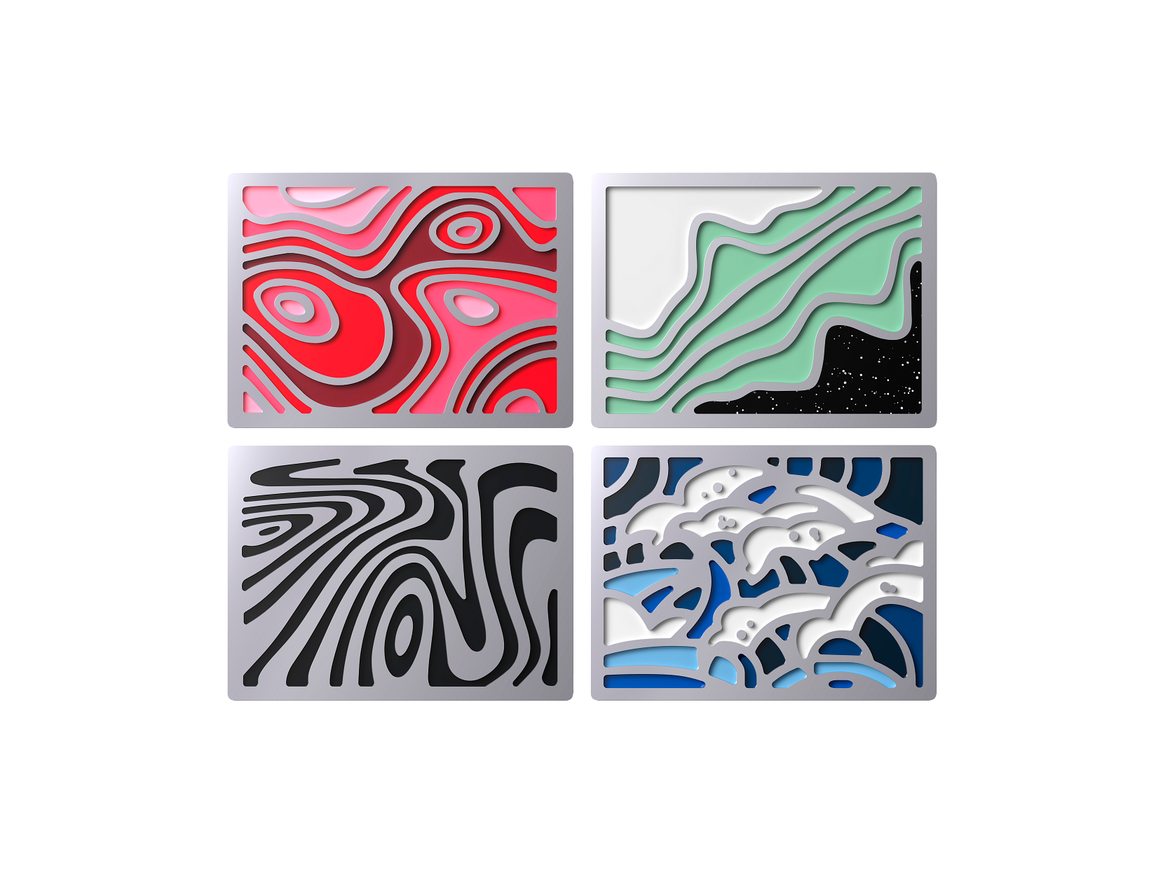 HyperX - Badge Pack - Magnetic Badges - Abstract