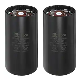Unique Bargains - 2pcs CD60 Capacitor 645-774 Mfd, 250 VAC Run Motor Start for Electric Fan/Well Pump