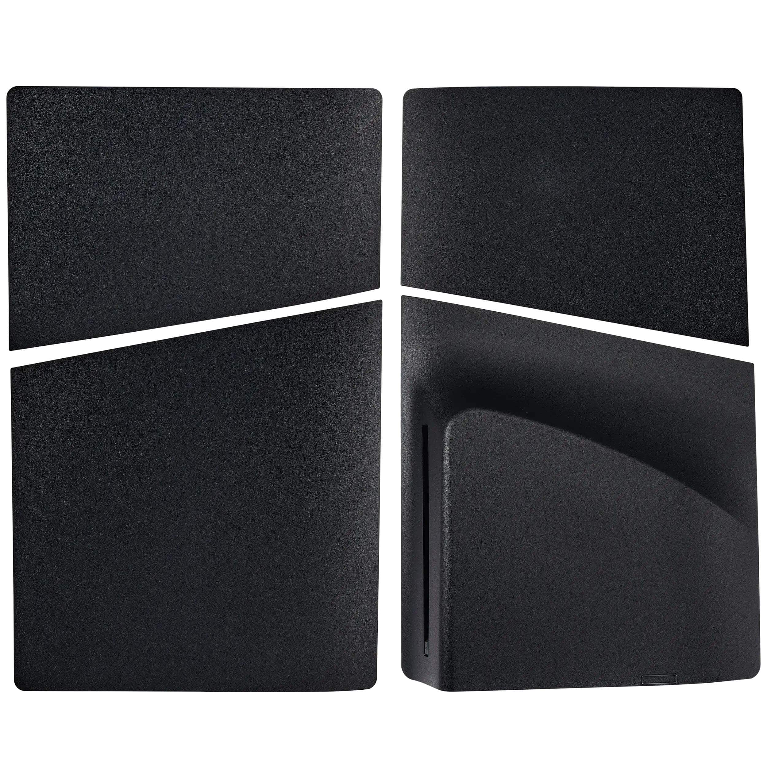 MobileSentrix - Faceplate Covers (Top & Bottom) Replacement Compatible For Sony PlayStation 5 Slim Disc Edition - Black