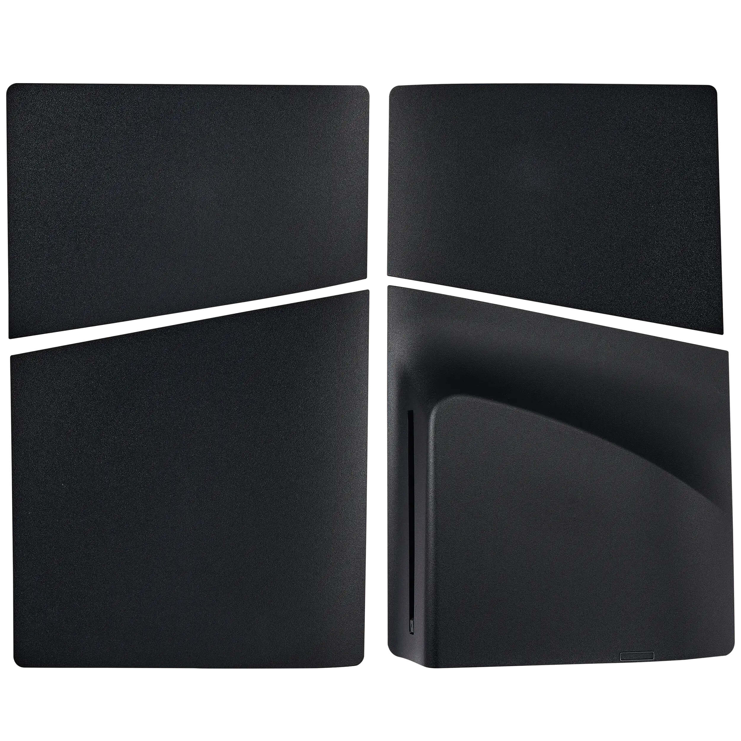 MobileSentrix - Faceplate Covers (Top & Bottom) Replacement Compatible For Sony PlayStation 5 Slim Disc Edition - Black