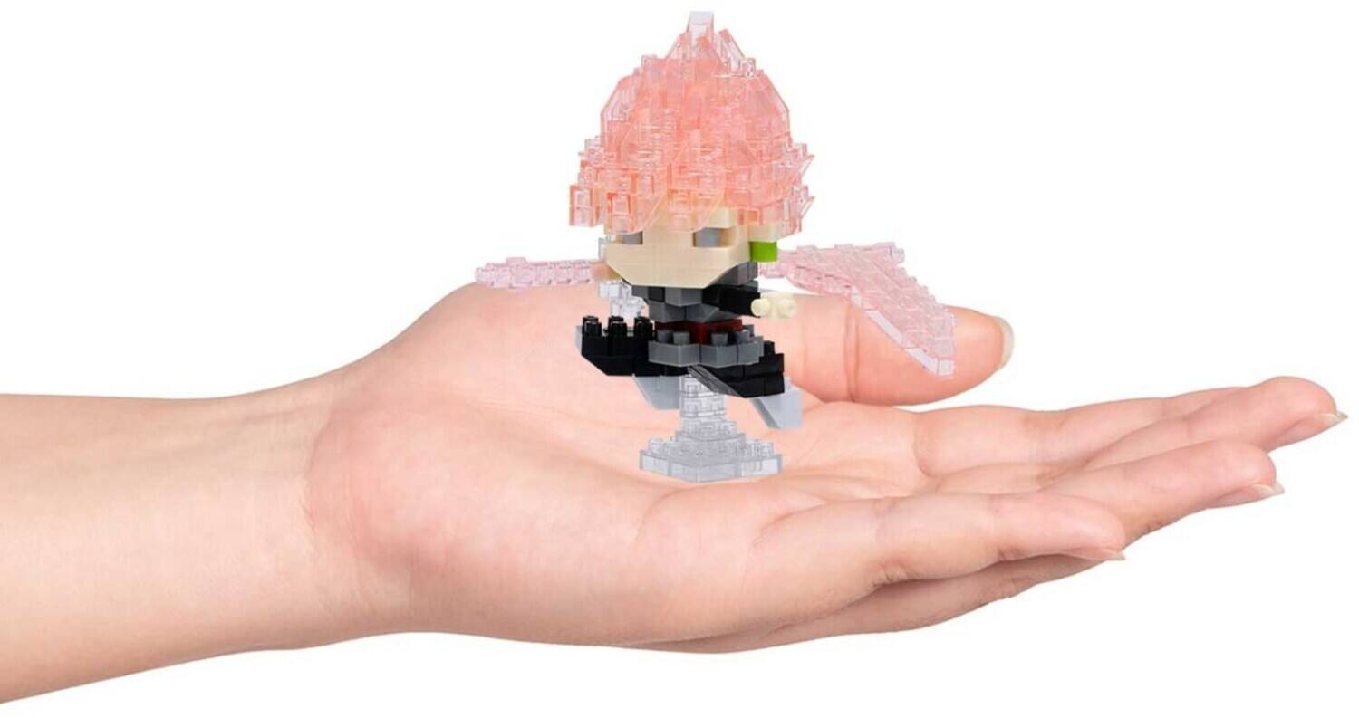 Alt View 3. Bandai - Nanoblock - Dragon Ball Super - Character Collection - Goku Black Super Saiyan Rose Building Kit   - COLLECTIBLES - Multicolor.