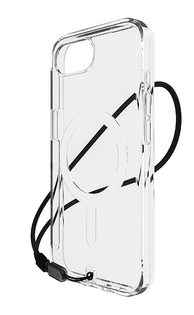 Back. BodyGuardz - BodyGuardz Carve Case with MagSafe - iPhone 16e Clear - Clear.