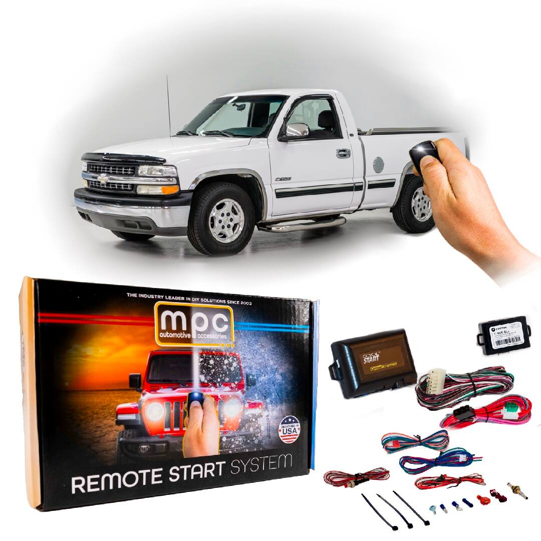 MPC - Factory Remote Activated Remote Starter For 1999-2002 Chevrolet Silverado - Black