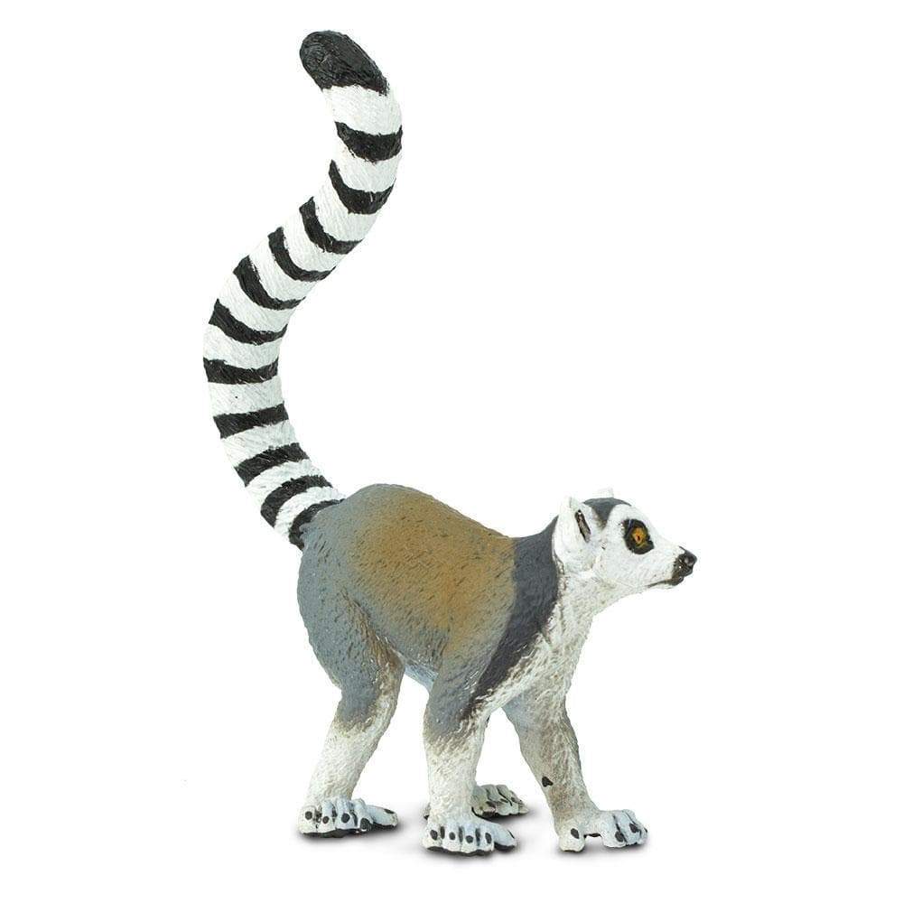Angle. Safari Ltd. - Ring-Tailed Lemur Toy Figurine.