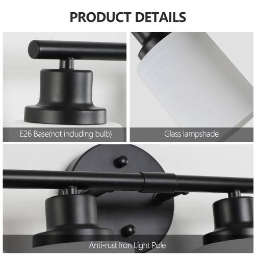 PRODUCT DETAILS

- E26 Base (not including bulb)
- Glass lampshade
- Anti-rust Iron Light Pole