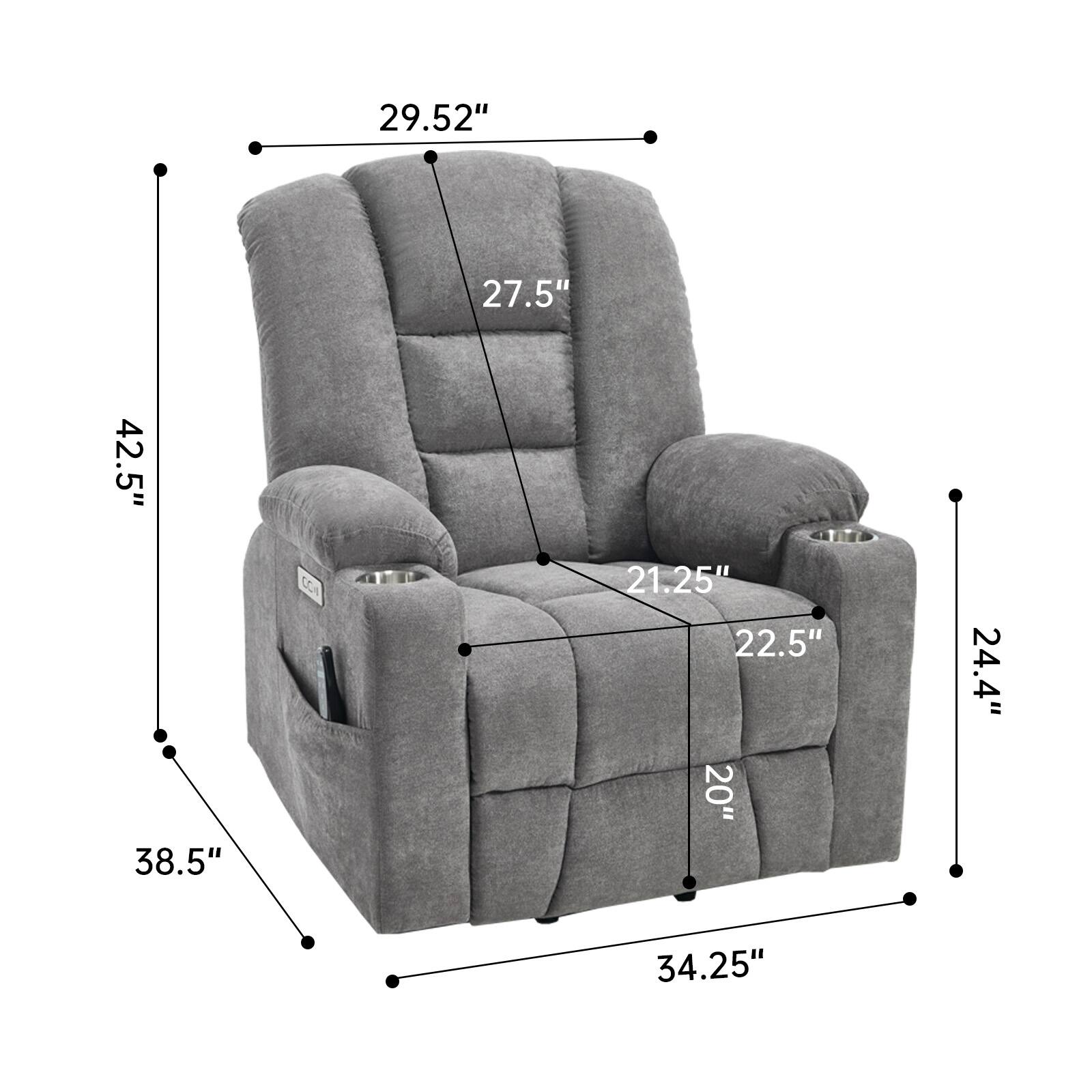 29.52" 27.5" 42.5" 38.5" 21.25" 22.5" 20" 24.4" 34.25"