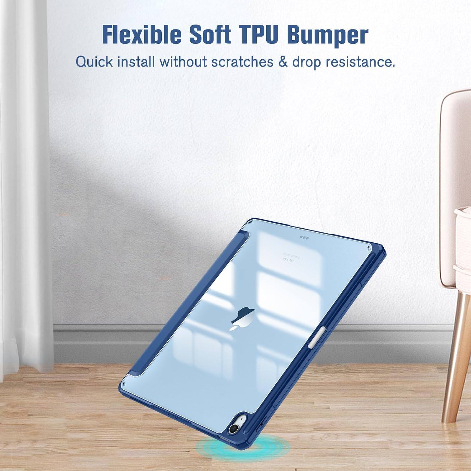Flexible Soft TPU Bumper  
Quick install without scratches & drop resistance.