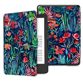 Kitcheniva - Leather Cover Slim Case For 6" All-New Kindle (11th Gen 2024/2022) - Jungle Night
