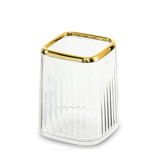 Front. Vulpecula Spade - Clear Pen Holder for Desk,Pencil Holder,Makeup Brushes Cup, Desk Pen Pencil Organizer Desktop Supplies and Accessories.