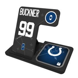 Keyscaper - DeForest Buckner Indianapolis Colts Ready 3-in-1 Charging Station - Black