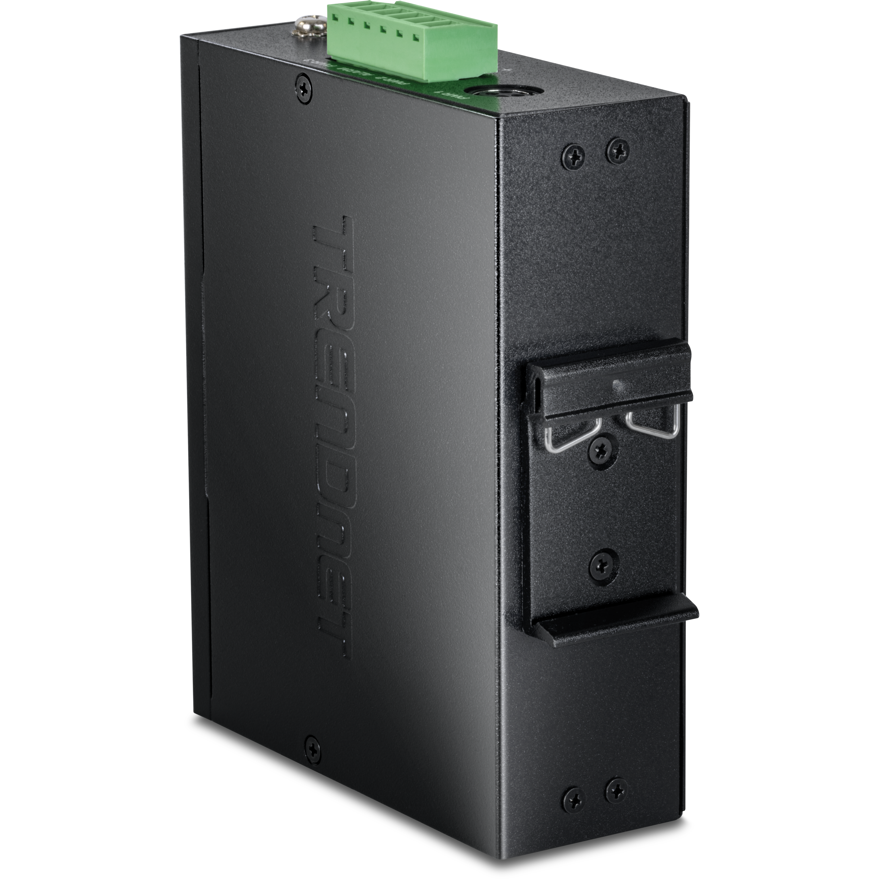 Alt View 7. Trendnet - TRENDnet TI-PG541  6-Port Industrial Gigabit PoE+ DIN-Rail Switch - Black.