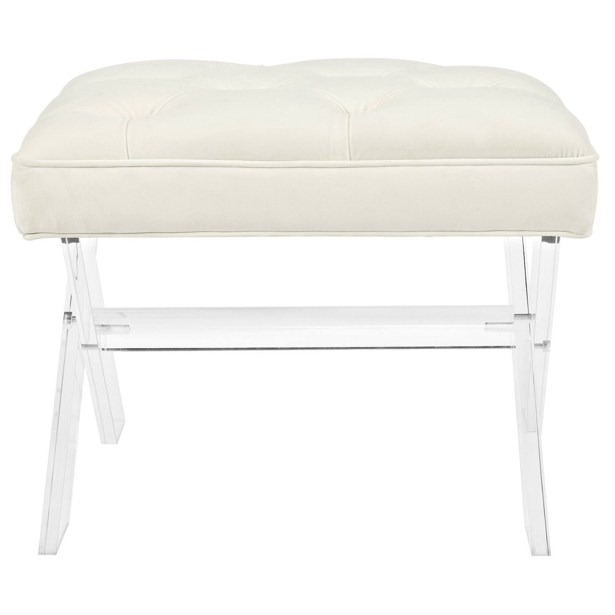 Left. Modway - Swift Bench by Modway - White.