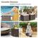 Versatile Ottoman Suitable for the patio, poolside and more Cozy Ottoman . storage box Compact Side Table Single Seat