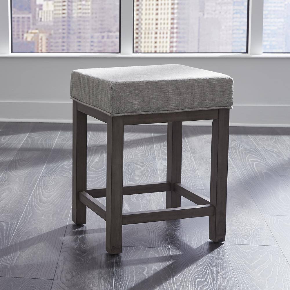 Alt View 2. Liberty Furniture Industries - Upholstered Console Stool (3 Piece Set) - Gray.