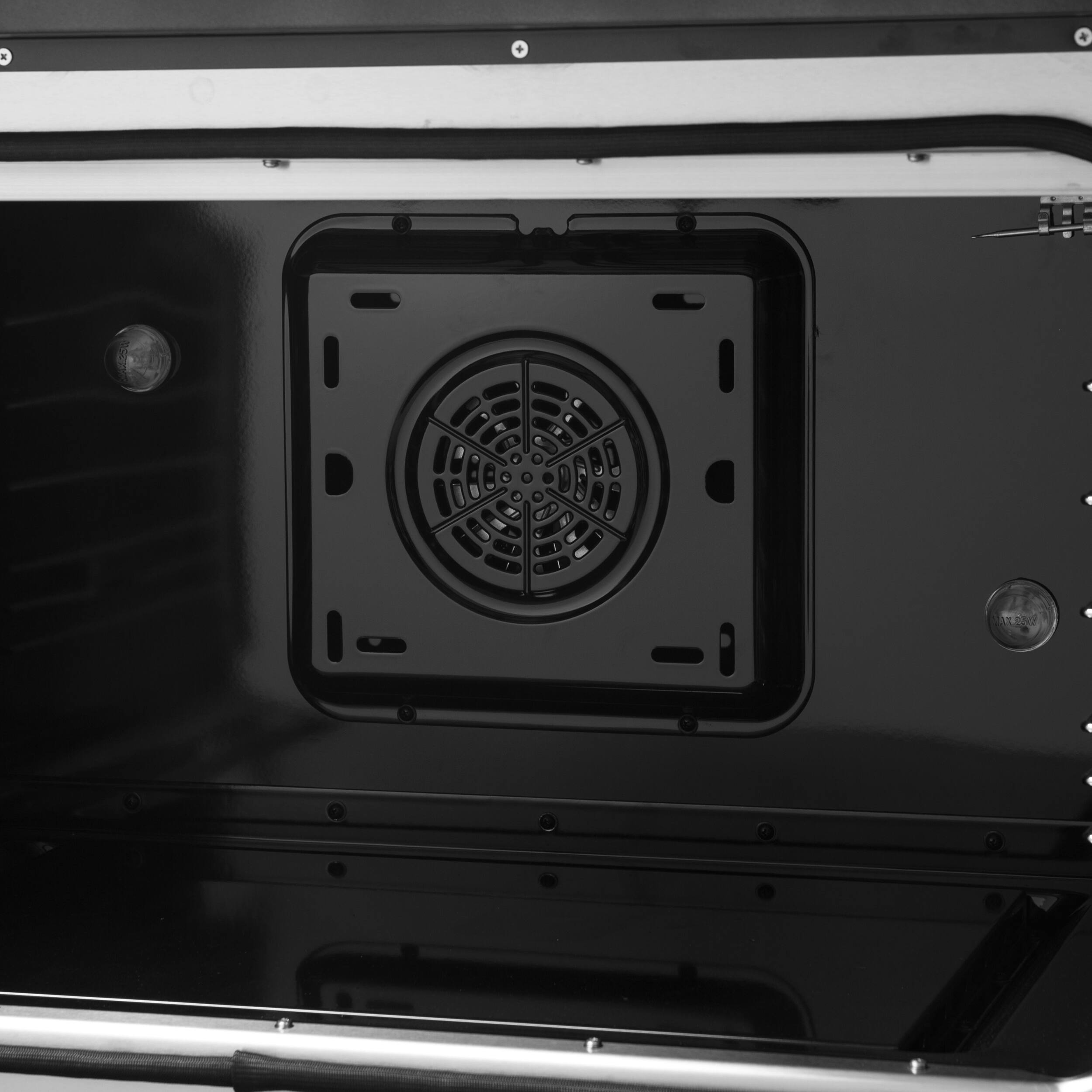 Alt View 11. Forno Appliances - Galiano 5.36 Cu. Ft. Freestanding Dual Fuel True Convection Range - Black.