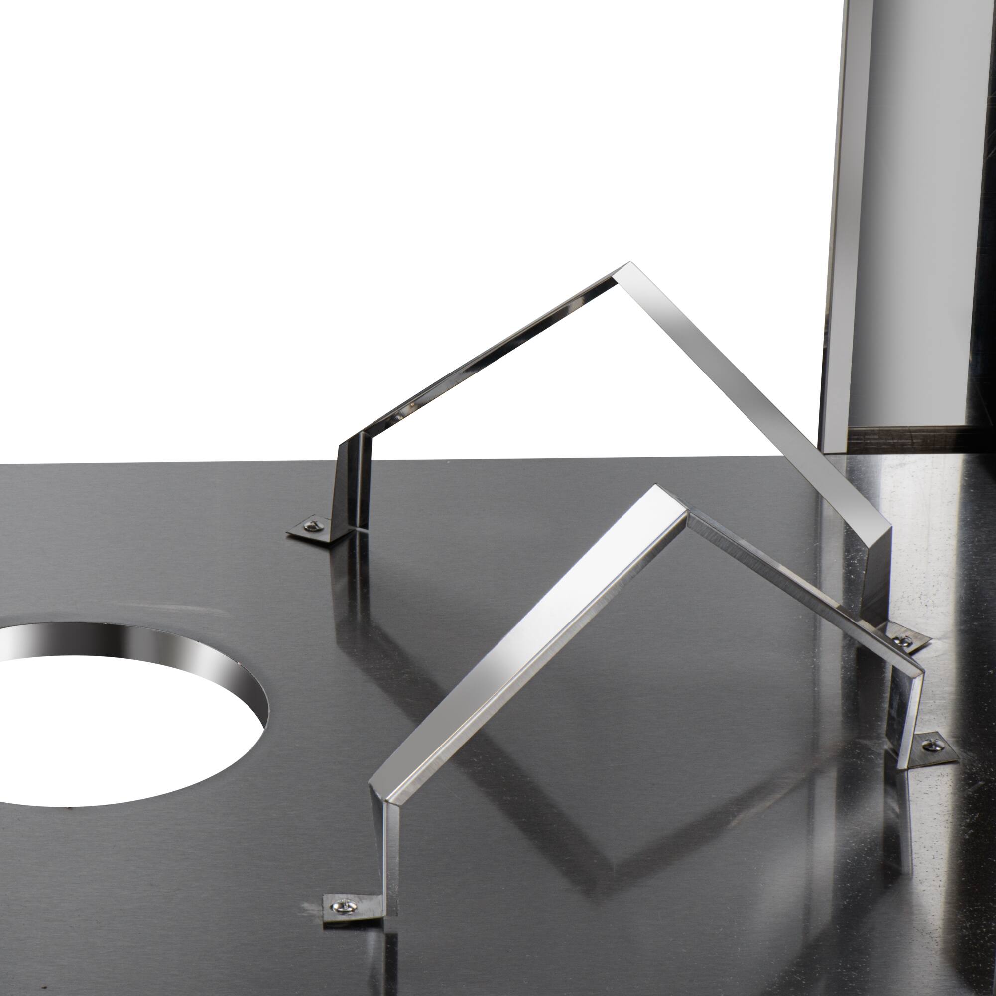 Alt View 7. Koolmore - 32 in. Outdoor Gas and Wood Fired Pizza Oven in Stainless-Steel (KM-OKS-DFPO) - Stainless-Steel.