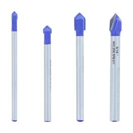 Avanti - Pro Carbide Tipped Glass and Tile Bit Set 3-Flat Shank 4 pc
