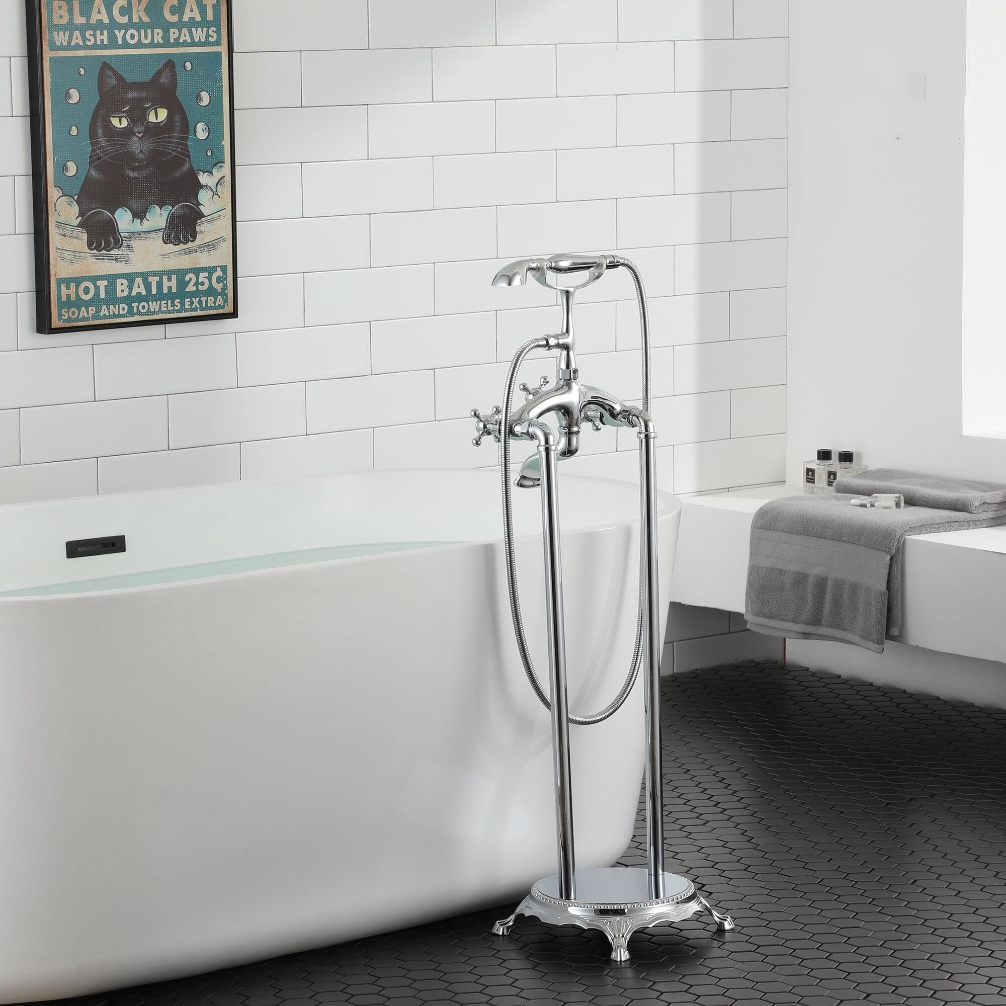 BLACK CAT WASH YOUR PAWS HOT BATH 25¢ SOAP AND TOWELS EXTRA